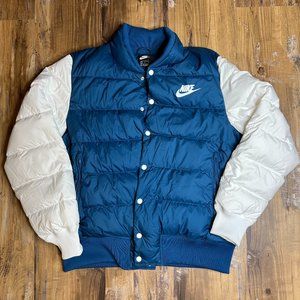 Nike down fill bomber jacket